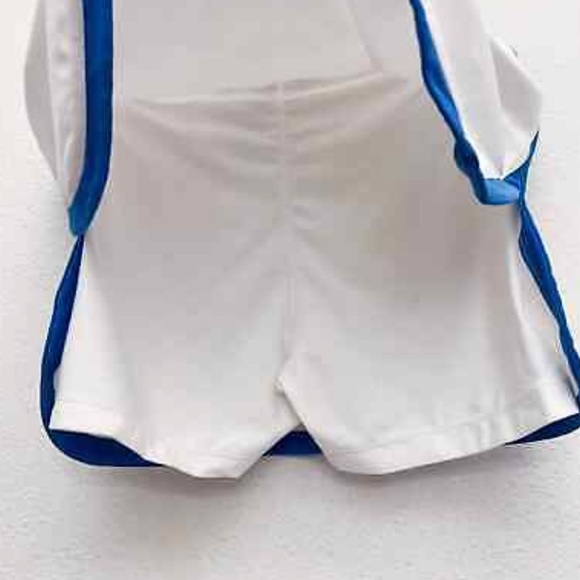 Nike Dri-FIT Back Hand Border Skort - white and blue - Picture 5 of 8
